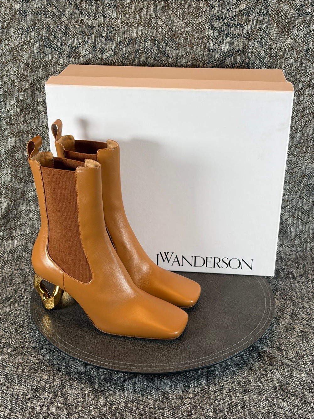 JW Anderson Chain Heel Ankle Boots Bootie size 36